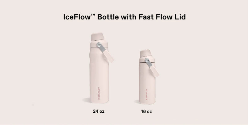 IceFlow™ Bottle with Fast Flow Lid Size Compare