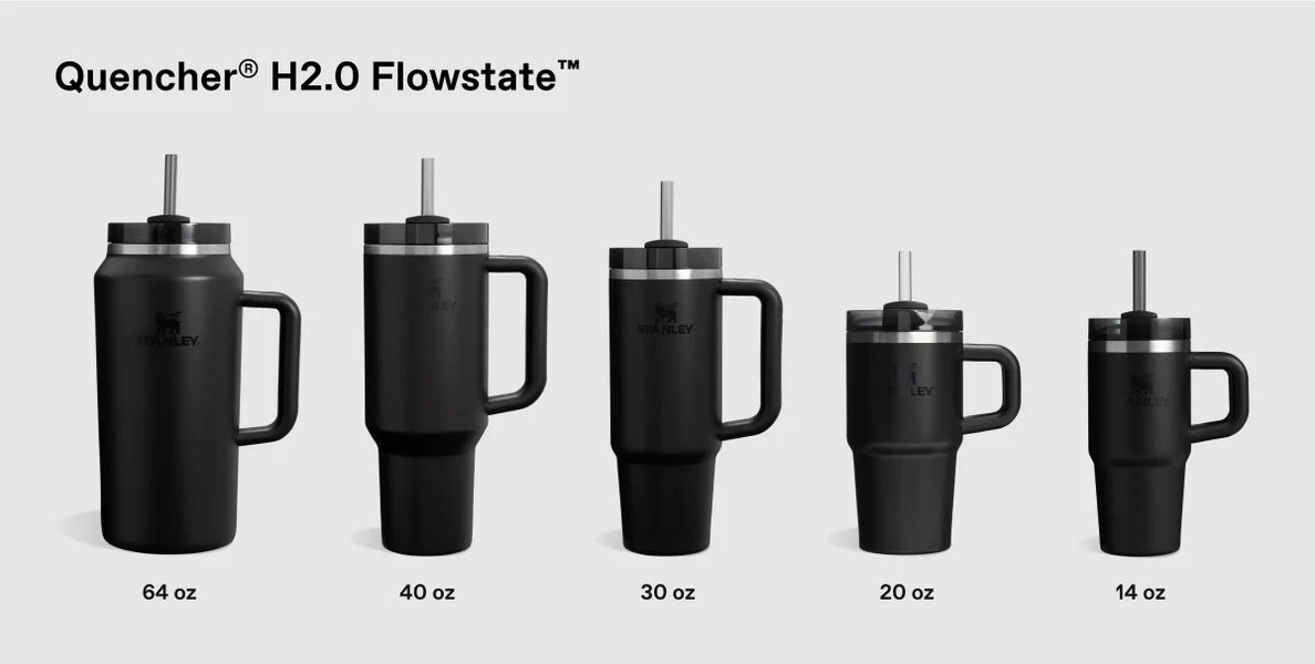 The Quencher H2.O FlowState™ Tumbler Size Compare