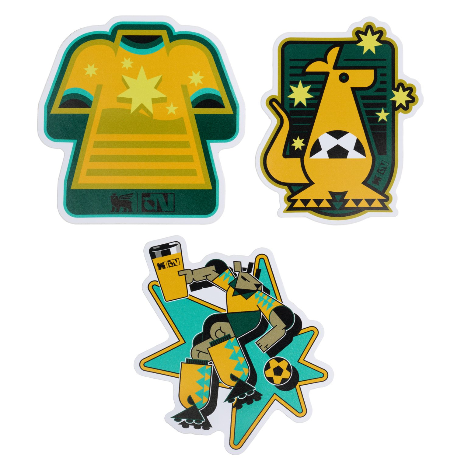 Stanley 1913 x Australia Fútbol Artist Sticker Pack
